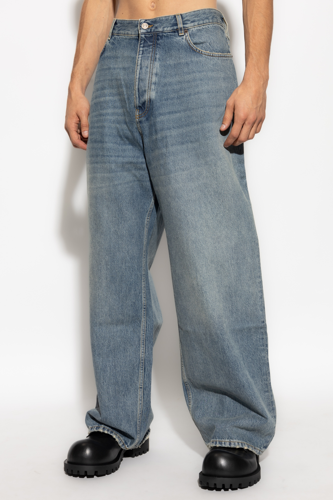 Balenciaga Jeans with logo | Men's Clothing | Vitkac